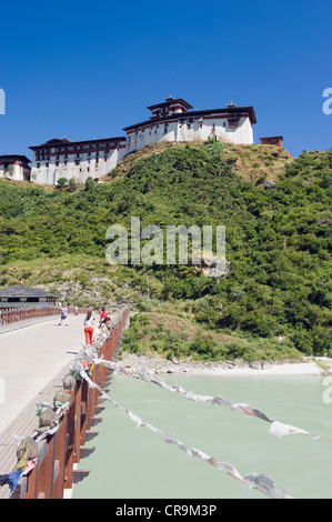 Wangdue Phodrang Dzong, founded by the Zhabdrung in 1638, Bhutan, Asia Stock Photo