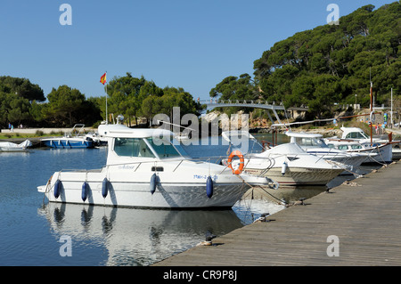 harbour in cala santa galdana menorca spain balearic islands Stock Photo