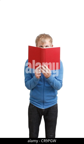 Student reading book Stock Photo