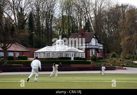 Chesterfield Cricket Ground Stock Photo