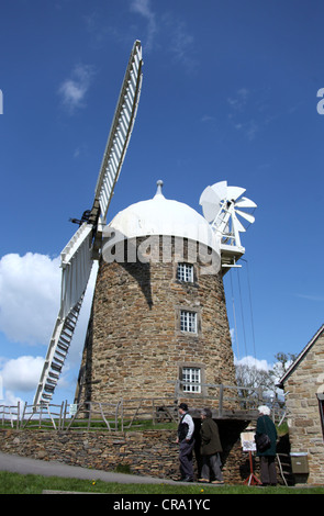 Heage Working Windmill in the Derbyshire Peak District Stock Photo
