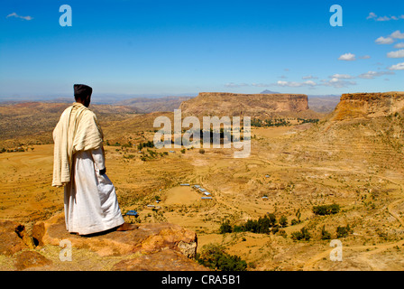 Ethiopia Debre Damo mountains men firewood carry Africa East-Africa ...