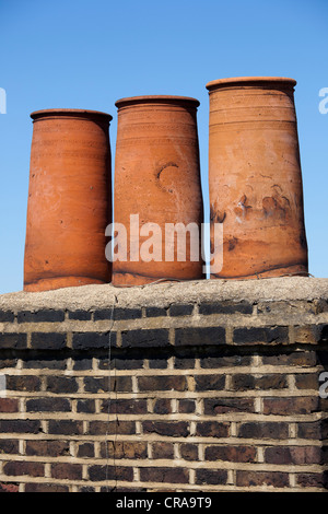 chimney pots of London Stock Photo