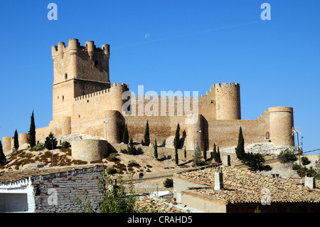 Castillo de la Atalaya, fort, Villena, Costa Blanca, Spain, Europe Stock Photo