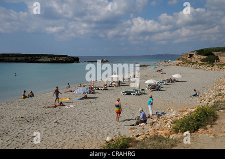 Beach, Sant Thomas, Menorca, Balearic Islands, Spain, Europe Stock Photo