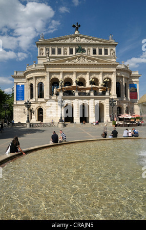 Alte Oper, Old Opera House, Operaplatz square, Frankfurt am Main, Hesse, Germany, Europe Stock Photo