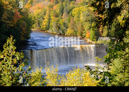 Tahquamenon Water Falls State Park Paradise Michigan Stock Photo