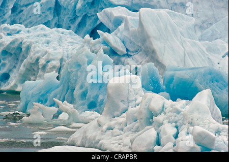 Icebergs, Johan Petersen Fjord, East Greenland, Greenland Stock Photo