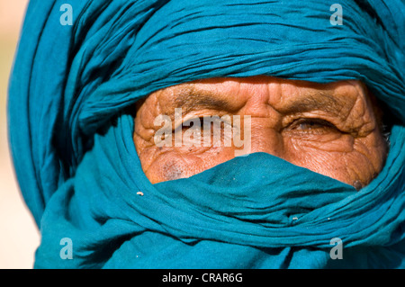 Tuareg man, portrait, Essendilene, Algeria, Africa Stock Photo