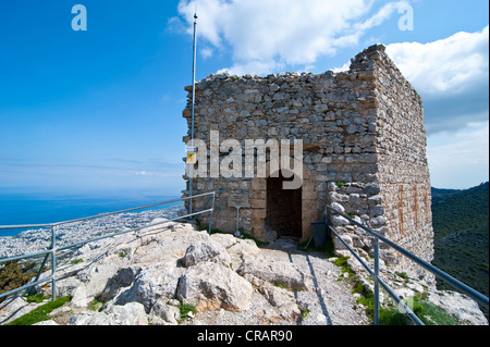 Crusader Castle of St. Hilarion, Turkish part of Cyprus Stock Photo