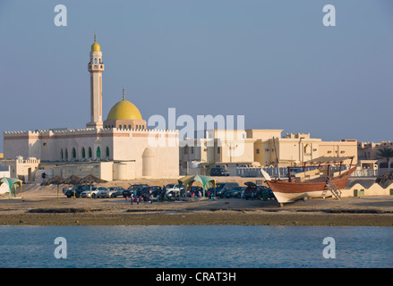 Mosque in Khor, Qatar, Arabian Peninsula, Middle East Stock Photo