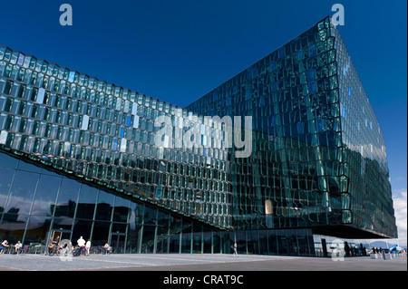 Harpa concert hall, new landmark of Reykjavík, Iceland, Europe Stock Photo