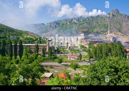 Industrial plants in Debed Canyon, Armenia, Middle East Stock Photo