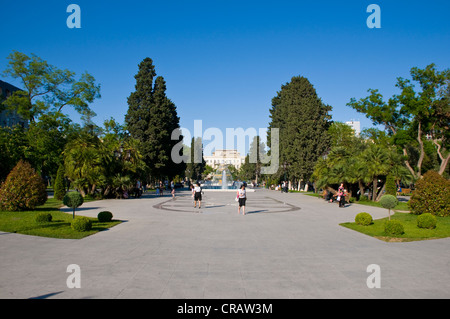 Kirov Park in central Baku, Azerbaijan, Middle East, Caucasus Stock Photo