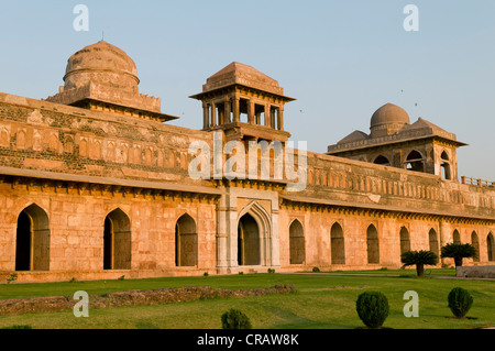 Jahaz Mahal Palace, ruined city of Mandu, Madhya Pradesh, northern India, Asia Stock Photo