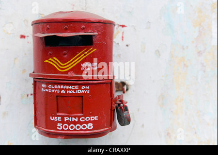 Mailbox, Golconda, Hyderabad, Andhra Pradesh, India, Asia Stock Photo
