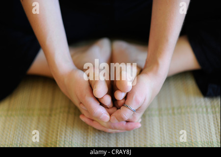 Asana yoga, yoga school Stock Photo