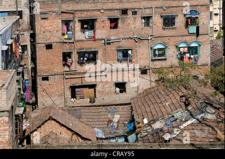 Residential apartment blocks, Shibpur district, Howrah, Kolkata, West Bengal, India, Asia Stock Photo