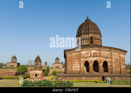 Terracotta temple, Bishnupur, Bankura district, West Bengal, India Stock Photo