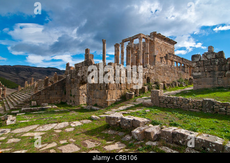 The Roman ruins of Djemila, Unesco World Heritage Site, Kabylie, Algeria, Africa Stock Photo