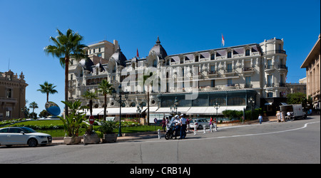 Hotel de Paris, Place du Casino, Monte Carlo, principality of Monaco, Monaco, Europe, PublicGround Stock Photo