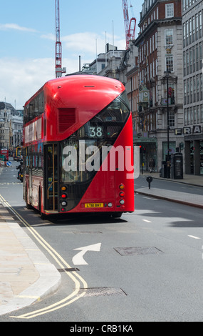 The New Bus for London, also known as the New Routemaster, Borismaster or Boris Bus, on Piccadilly, London, UK. Stock Photo