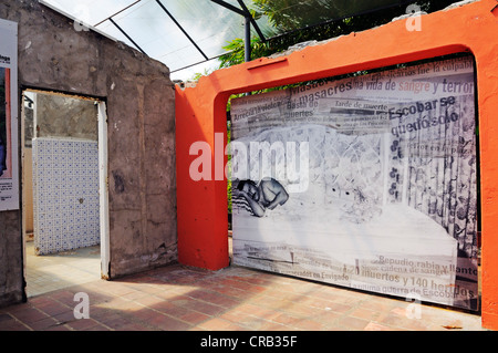 Museum and memorial at the Hacienda Napoles, former estate of drug baron Pablo Escobar, head of the Medellin Cartel Stock Photo