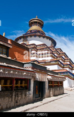 The Kumbum, Gyantse Monastery, Gyantse, Tibet, Asia Stock Photo