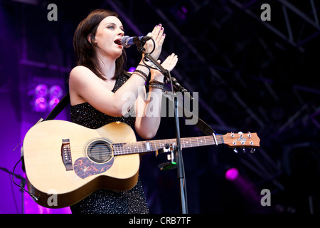 Scottish singer-songwriter Amy Macdonald performing live at the Heitere Open Air in Zofingen, Switzerland, Europe Stock Photo