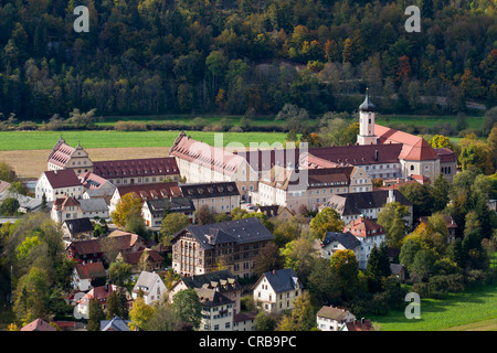 Kloster Beuron monastery, upper Danube valley, Landkreis Sigmaringen district, Baden-Wuerttemberg, Germany, Europe Stock Photo