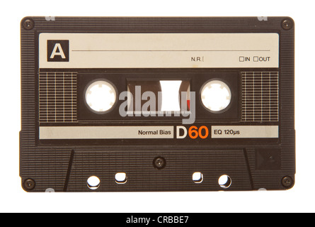 Retro old audio cassette Stock Photo