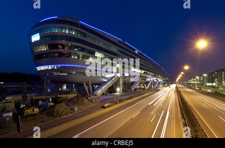 Business center The Squaire, formerly Airrail Center, Terminal 1 of Frankfurt Airport, Frankfurt am Main, Hesse, Germany, Europe Stock Photo