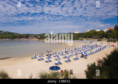 Paradise beach, San Marino, Rab island, Kvarner Gulf, Croatia, Europe Stock Photo