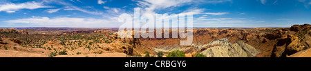 Upheaval Dome, crater-like rock formation, Island in the Sky, Canyonlands National Park, Utah, USA Stock Photo