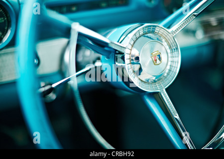 Ford Galaxie Skyliner Convertible 1959, cockpit, vintage car, USA Stock Photo
