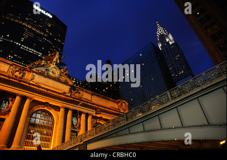 Grand Central Terminal and Chrysler Building, Manhattan, New York, USA Stock Photo