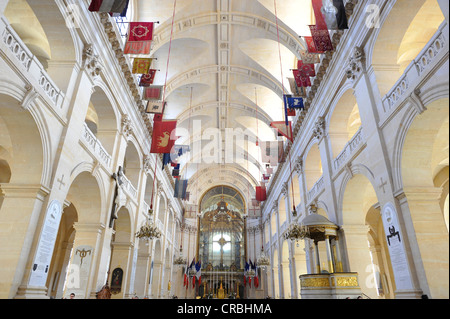 Interior view of the choir, altar, Saint-Louis des Invalides Church, L'Hôtel national des Invalides building complex, a Stock Photo