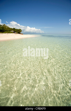 Beautiful beach on Pandan Island, Honda Bay off Puerto Princesa, Palawan Island, Philippines, Asia Stock Photo