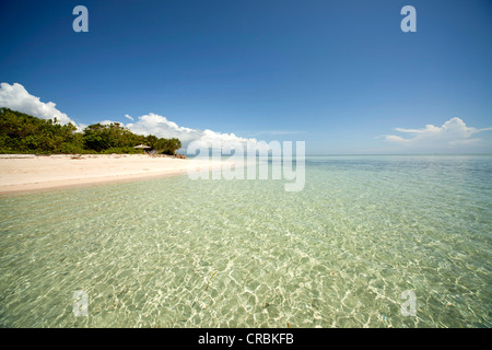 Beautiful beach on Pandan Island, Honda Bay off Puerto Princesa, Palawan Island, Philippines, Asia Stock Photo