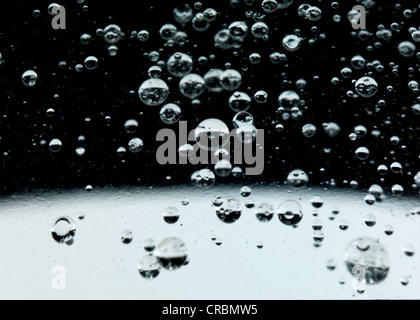 drops of oil in water colorful abstract Stock Photo