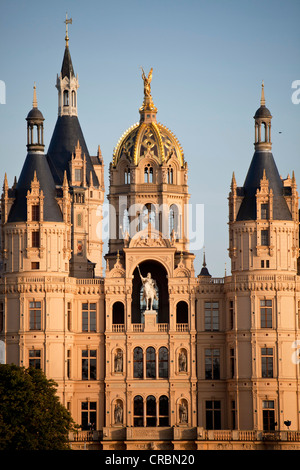 Schwerin Castle, state capital Schwerin, Mecklenburg-Western Pomerania, Germany, Europe Stock Photo