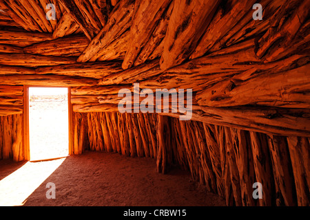 Red Mesa Chapter Navajo hogan, traditional home of the Navajo people, Monument Valley ...