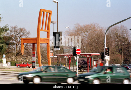 Sculpture for the victims of landmines in Geneva, Switzerland Stock Photo