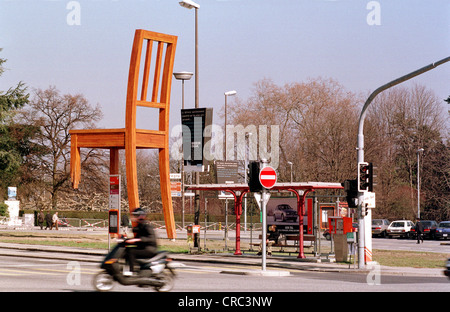 Sculpture for the victims of landmines in Geneva, Switzerland Stock Photo