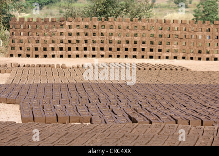 Bricks for construction Stock Photo