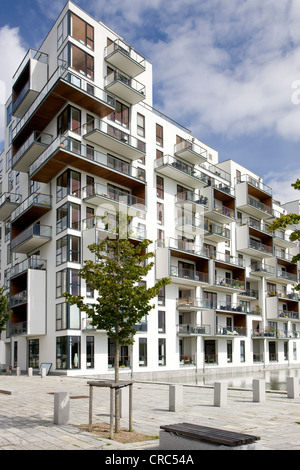 Modern apartment building in Copenhagen, Denmark, Europe Stock Photo