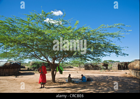 Landscape of Umoja. Kenya, East Africa. Stock Photo
