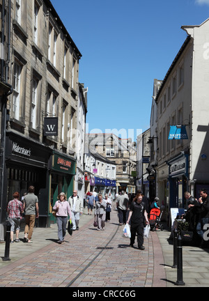 People shopping Hexham Northumberland England UK Stock Photo