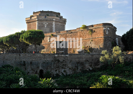 Castle with battlements, Forte Sangallo or Rocca dei Borgia, 16th century, Civita Castellana, Lazio, Italy, Europe Stock Photo