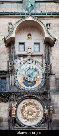 Old Town Hall, Astronomical Clock, Prague, Czech Republic, Europe Stock Photo